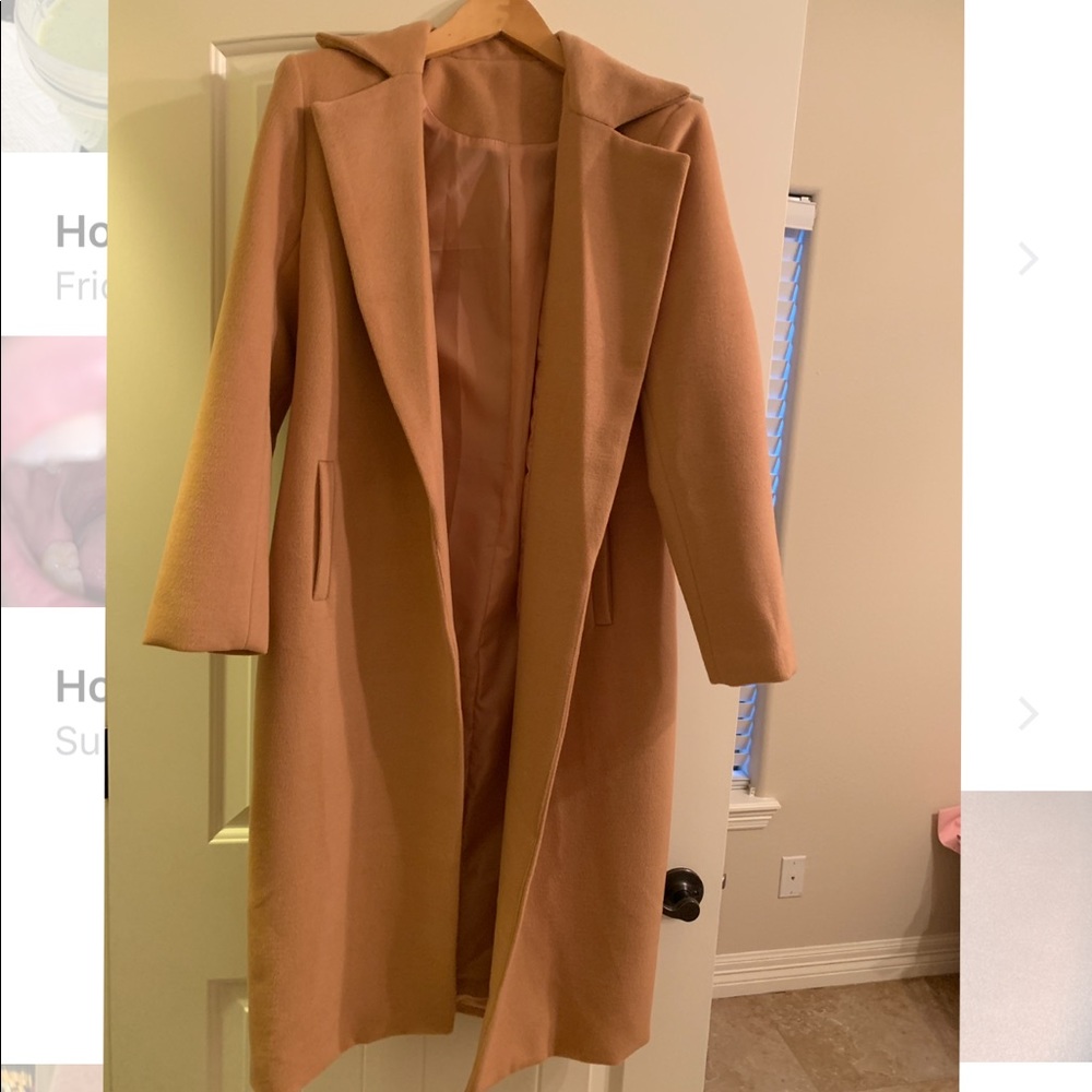 Winter coat SMALL suede material